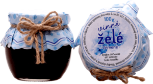 Vinné želé červené
