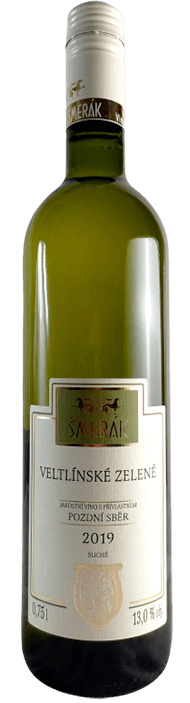 Veltlínské zelené, 2019, víno z moravy, bílé víno