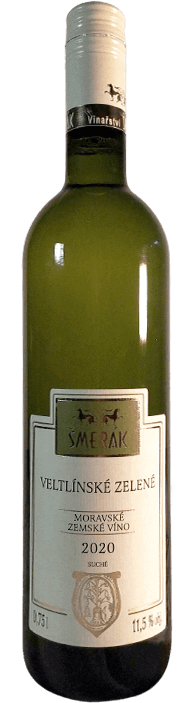 Víno Veltlínské zelené, 2021, moravské víno, bílé víno